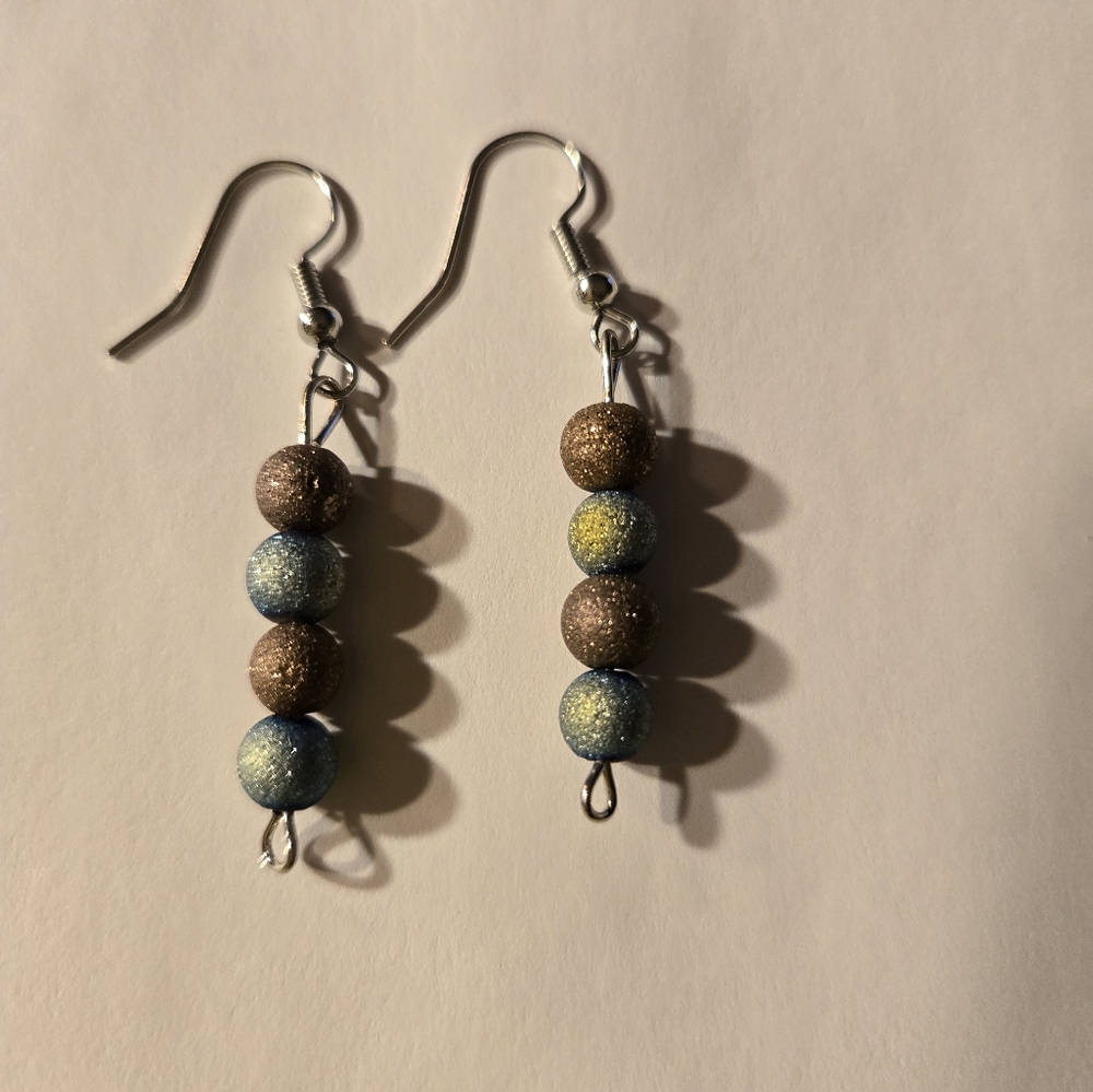 Hand crafted bead earrings